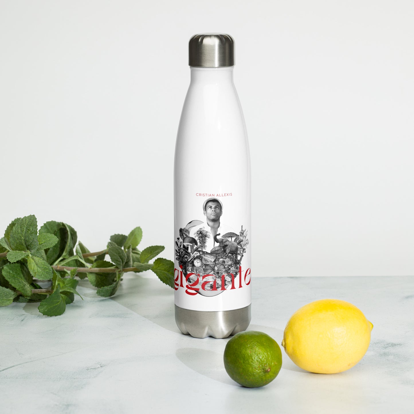 Stainless steel water bottle/botella de agua