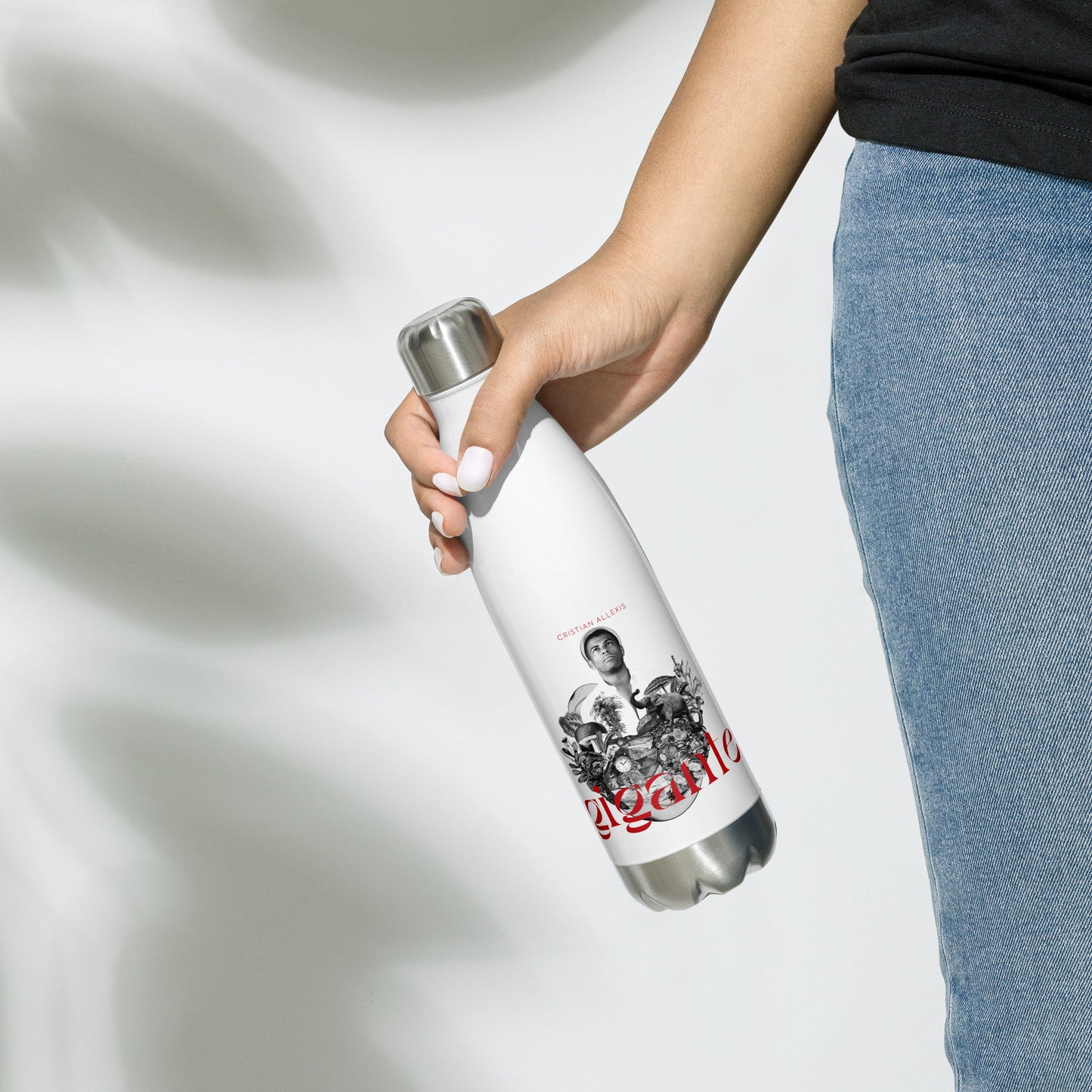 Stainless steel water bottle/botella de agua
